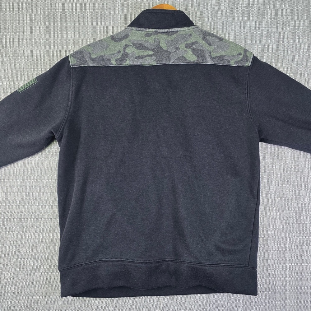 Oklahoma Sooners x Colosseum OHT Quarter Zip Pullover Mens M Camo Black Tactical - Picture 5 of 14